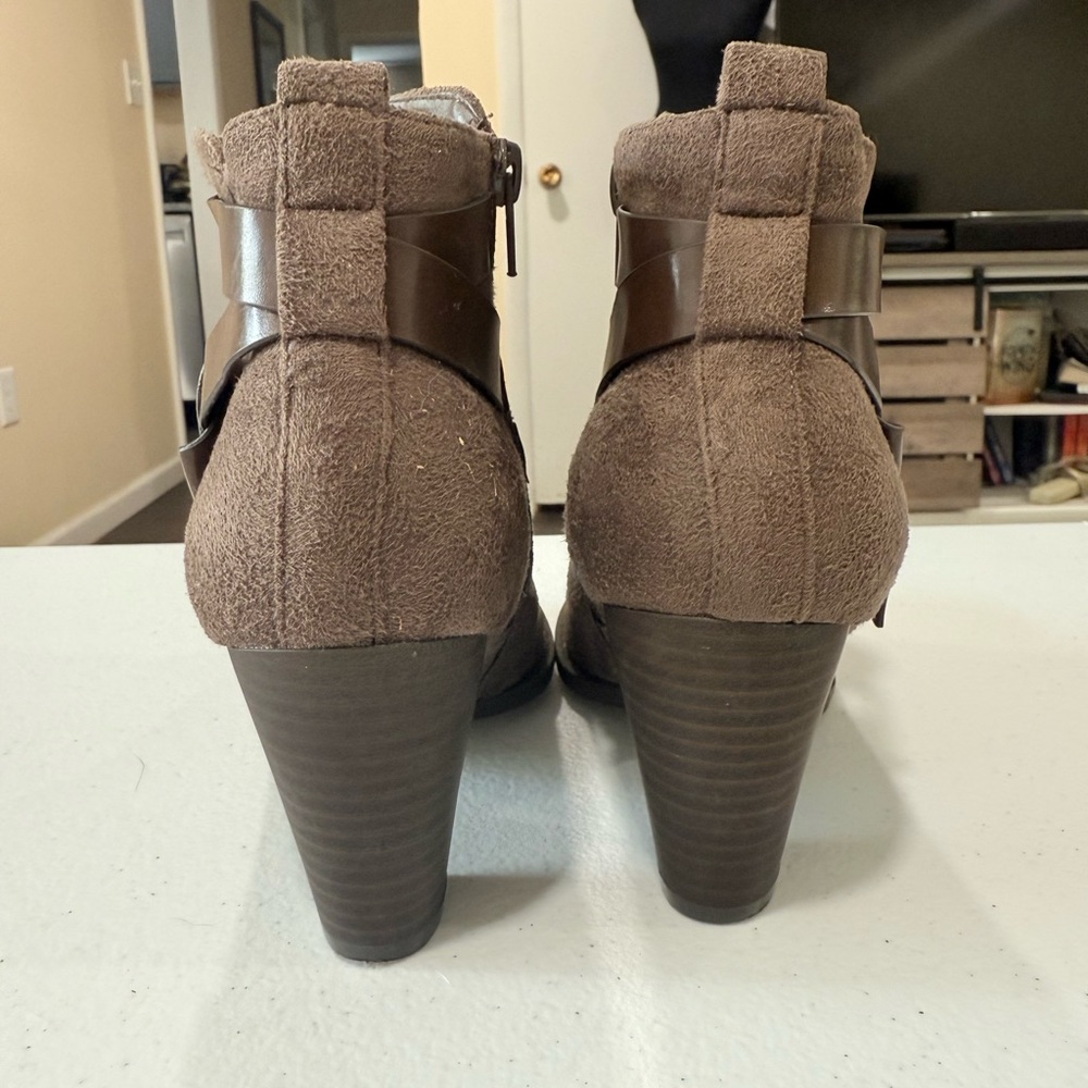 Coach and Four Brown Suede Ankle Boots - Picture 5 of 9